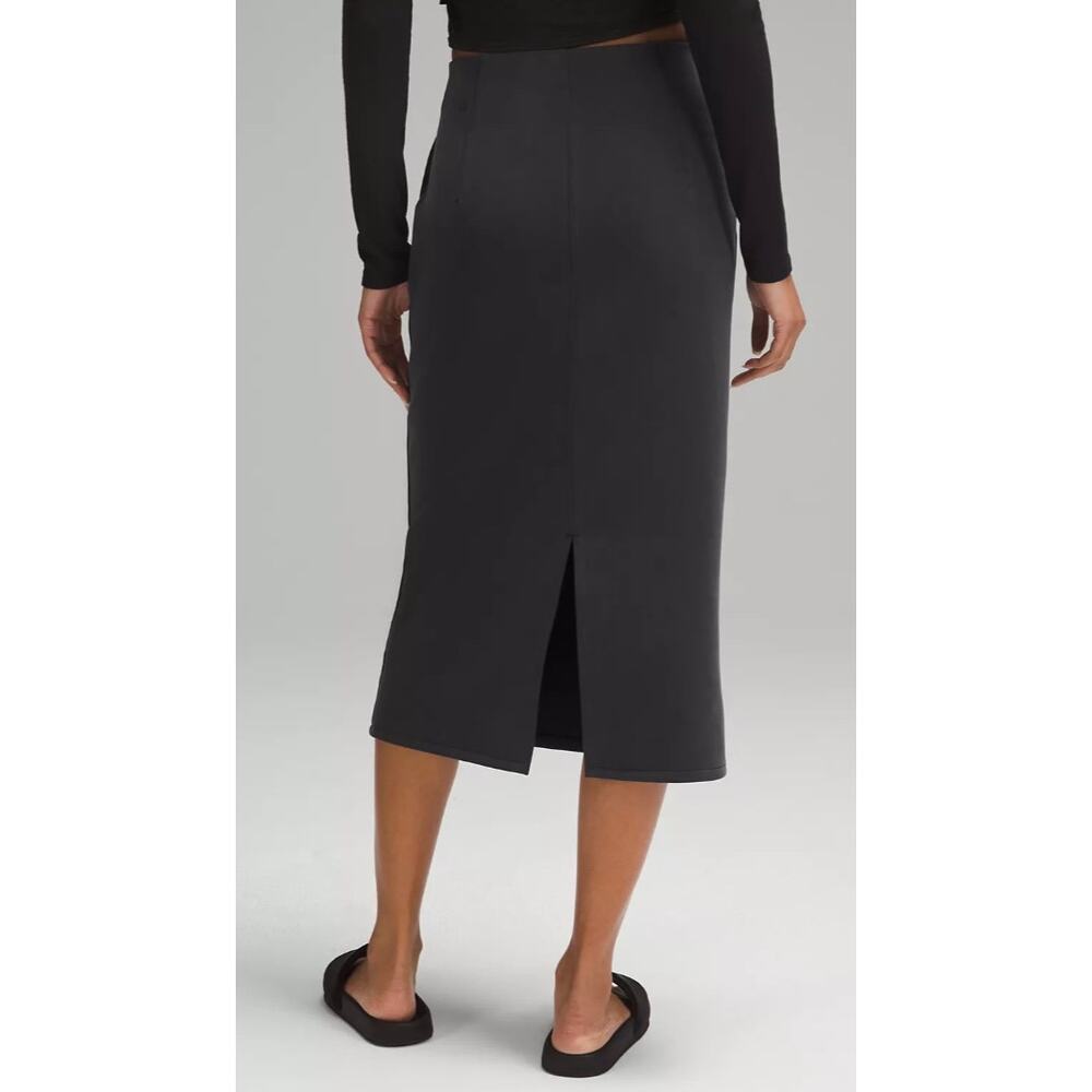 Lululemon Softstreme High-Rise Midi Skirt in Black - Picture 9 of 12